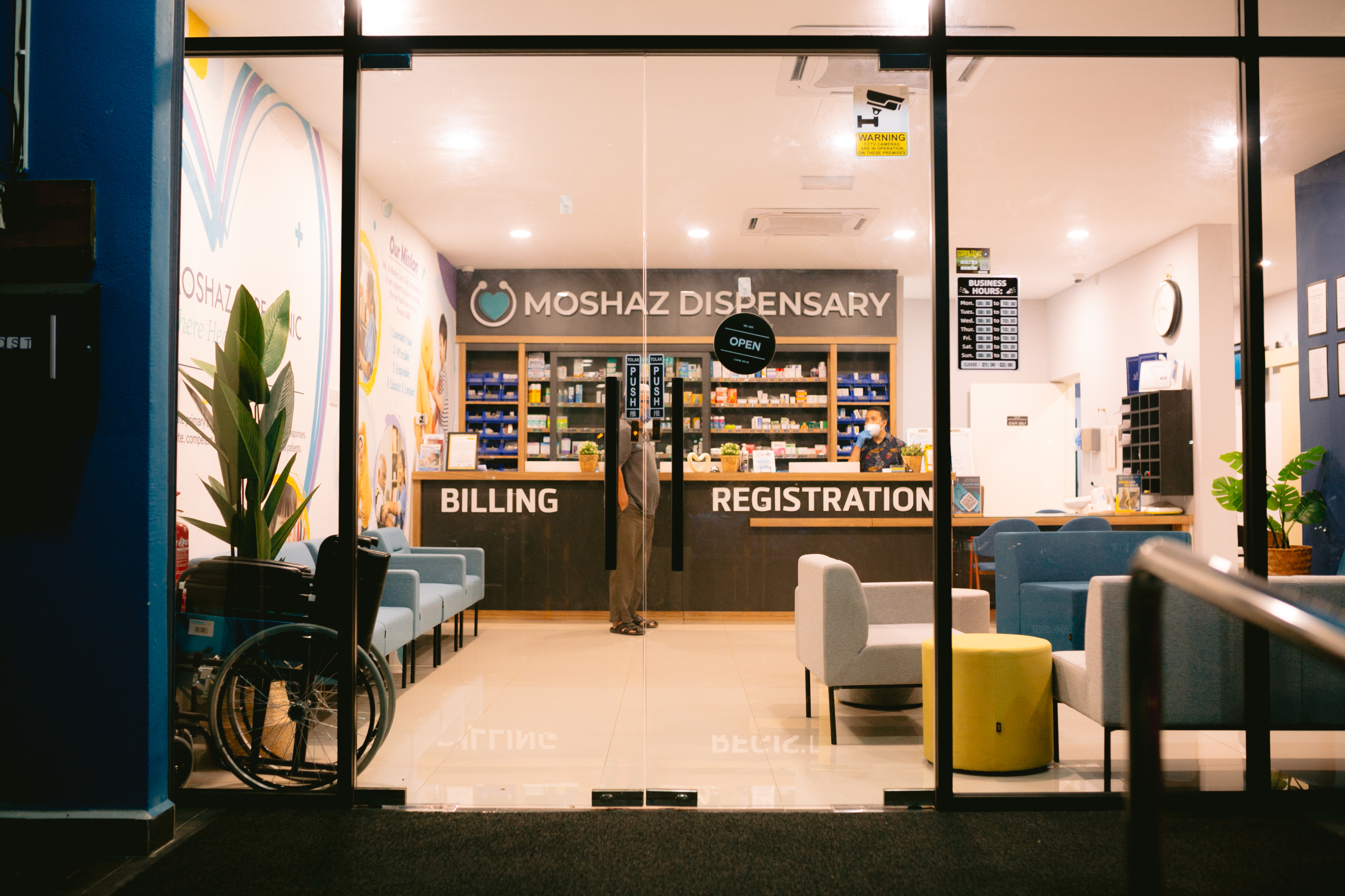 Bahagian hadapan klinik Moshaz Care Clinic